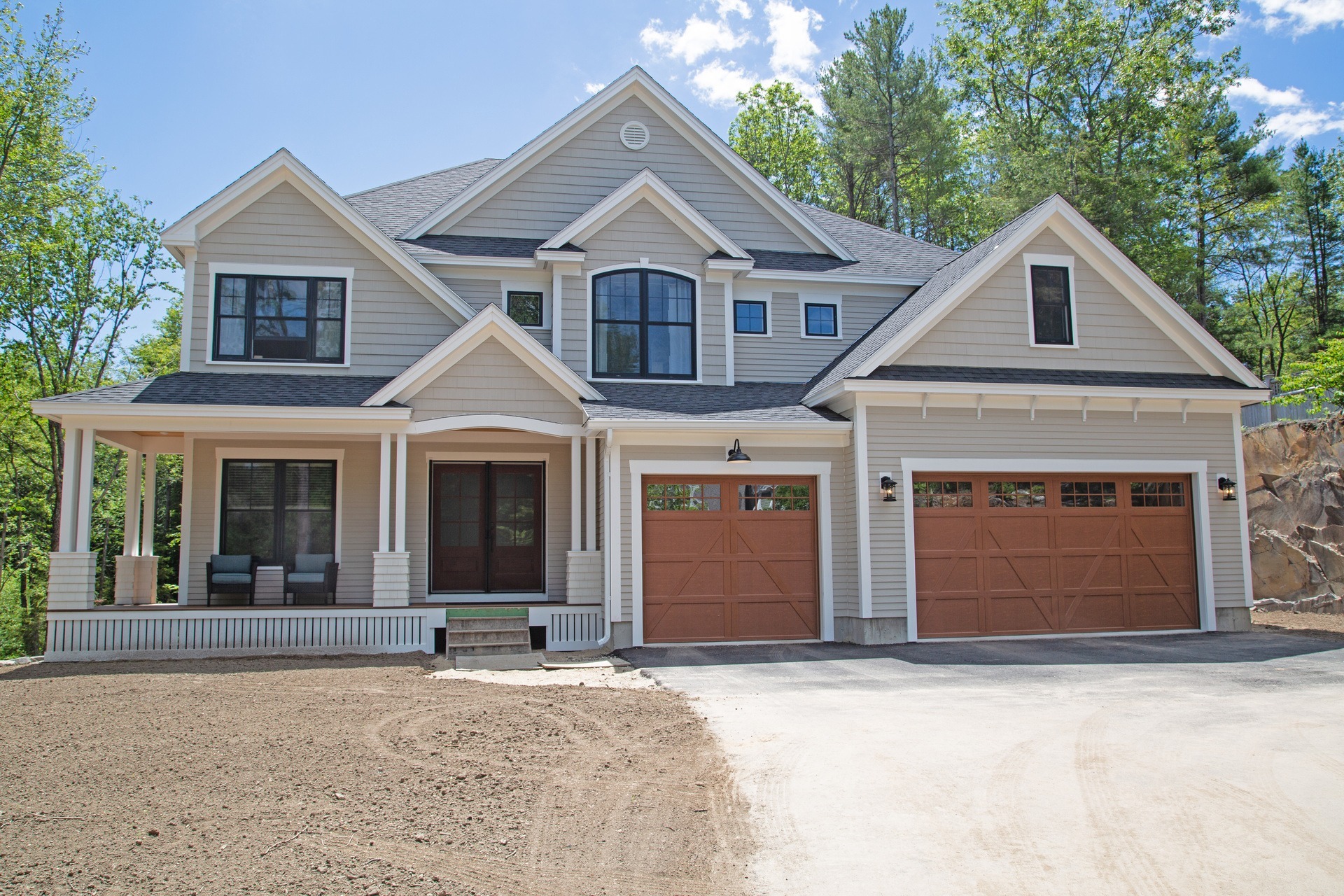 New Construction Two Story Modern Home in Cape Elizabeth Maine